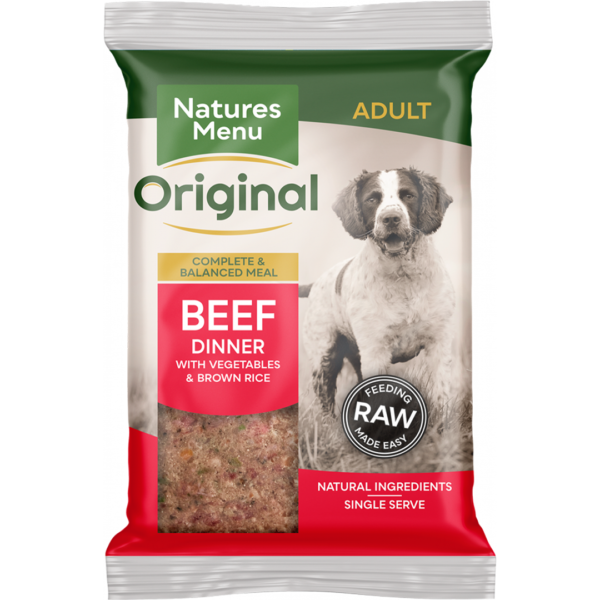 Natures Menu Original Beef Dinner 300g (Frozen)