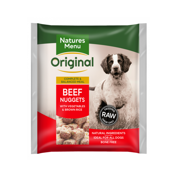 Natures Menu Original Beef Nuggets 1kg (Frozen)