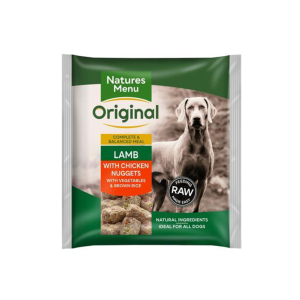 Natures Menu Original Lamb Nuggets 1kg (Frozen)