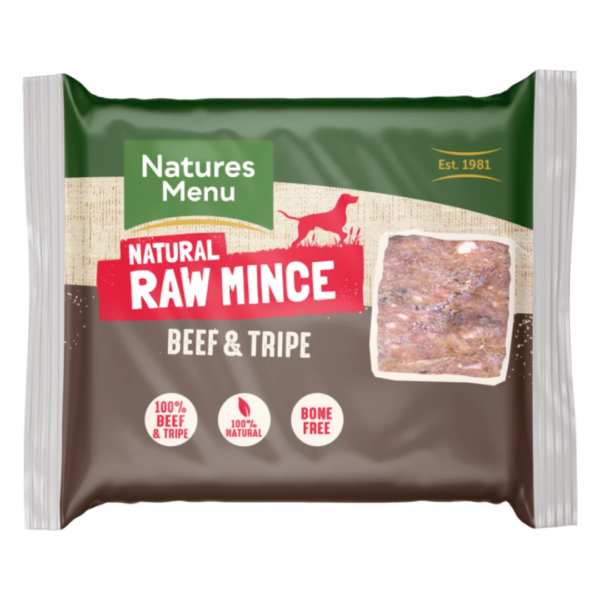 Natures Menu Raw Beef & Tripe 400g (Frozen)