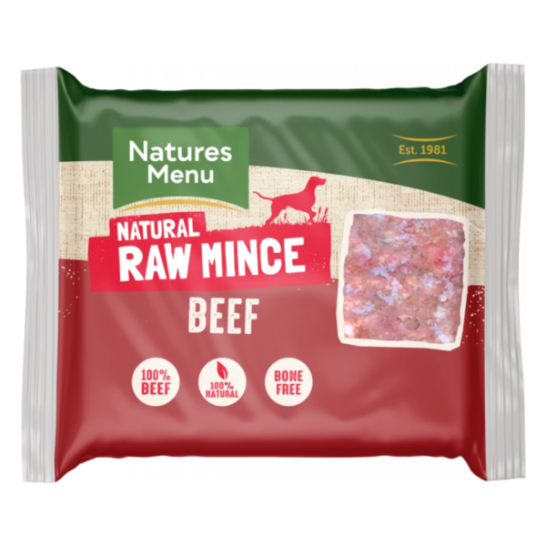 Natures Menu Raw Mince Beef 400g (Frozen)