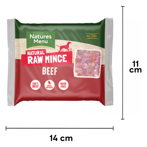 Natures Menu Raw Mince Beef 400g (Frozen) - Image 4