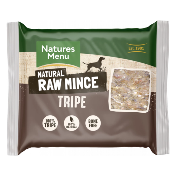 Natures Menu Raw Mince Tripe 400g (Frozen)