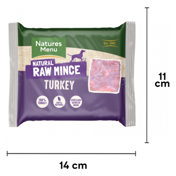 Natures Menu Raw Mince Turkey 400g (Frozen) - Image 4