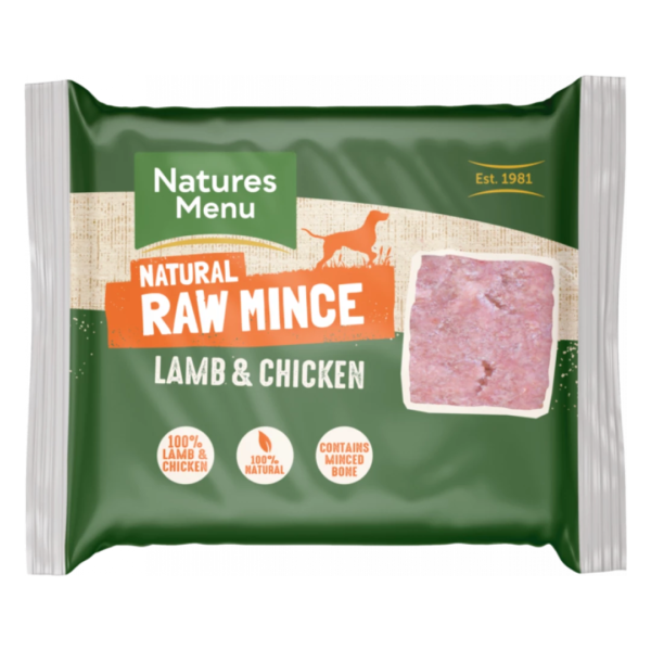 Natures Menu Raw Mince Lamb & Chicken 400g (Frozen)